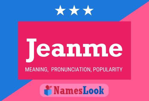 Jeanme Name Poster