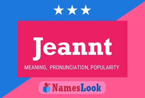 Jeannt Name Poster