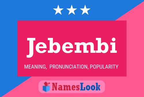 Jebembi Name Poster