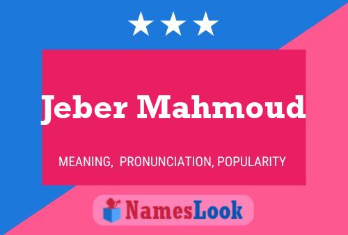 Jeber Mahmoud Name Poster