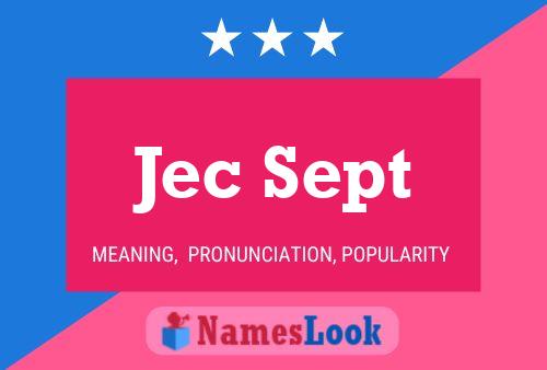 Jec Sept Name Poster