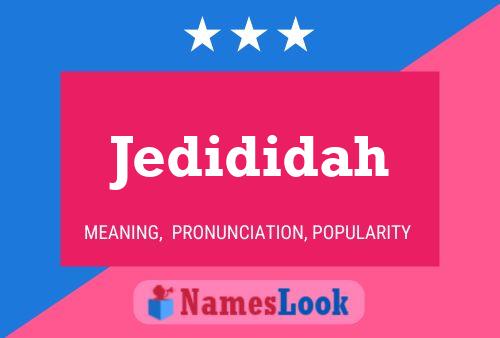 Jedididah Name Poster