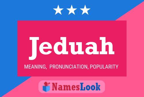 Jeduah Name Poster