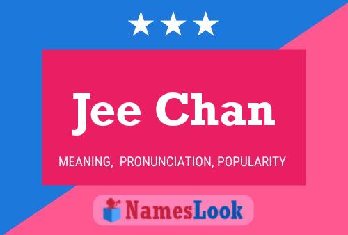 Jee Chan Name Poster