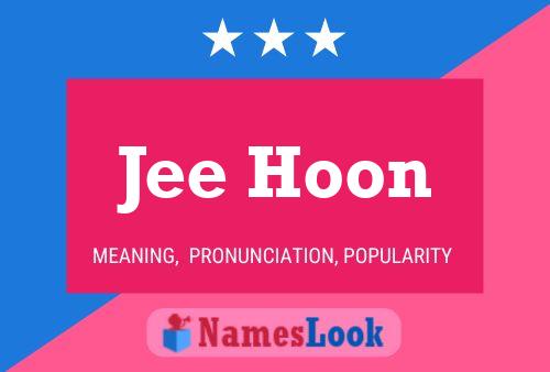 Jee Hoon Name Poster