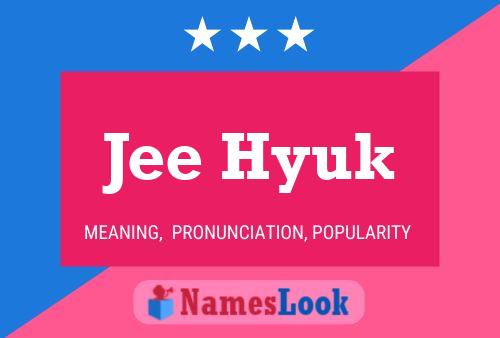 Jee Hyuk Name Poster