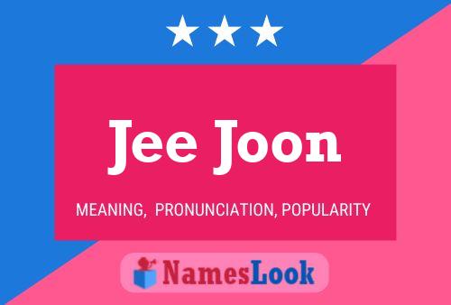 Jee Joon Name Poster