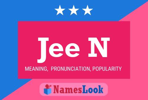 Jee N Name Poster