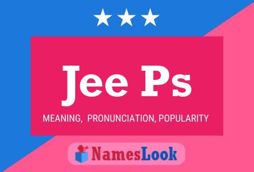 Jee Ps Name Poster