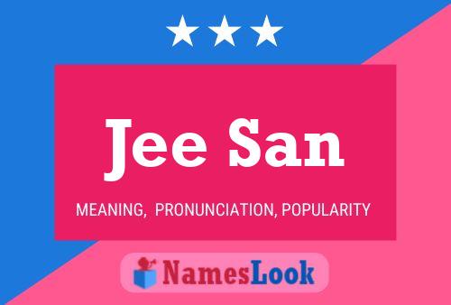 Jee San Name Poster