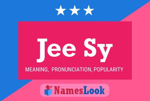 Jee Sy Name Poster