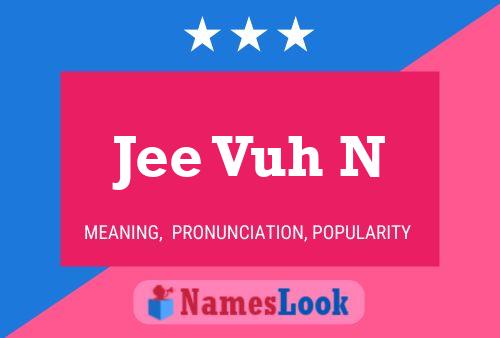 Jee Vuh N Name Poster