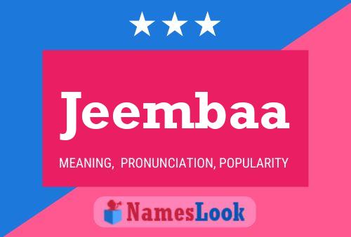 Jeembaa Name Poster