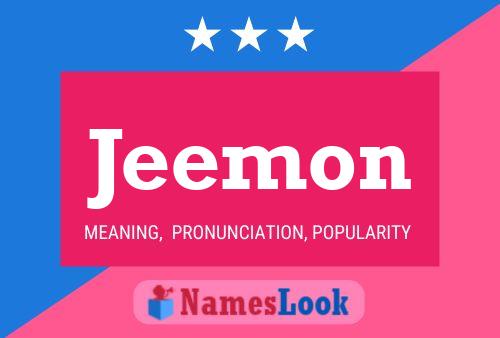 Jeemon Name Poster