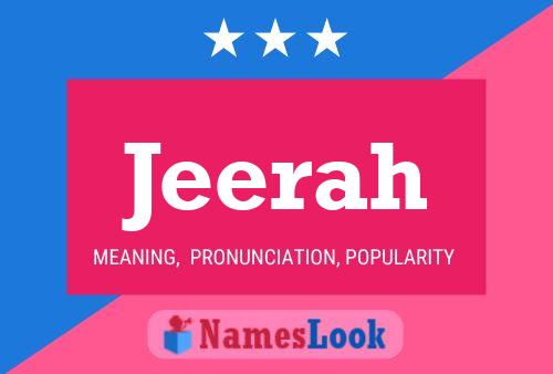 Jeerah Name Poster