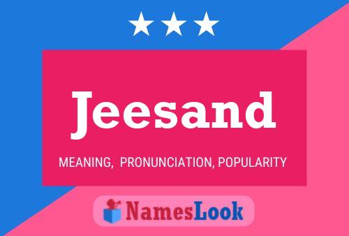 Jeesand Name Poster