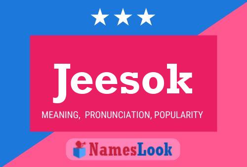 Jeesok Name Poster