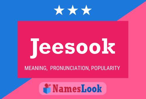 Jeesook Name Poster