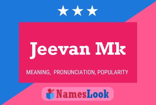 Jeevan Mk Name Poster