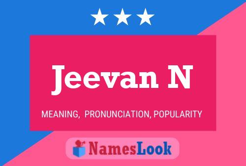 Jeevan N Name Poster