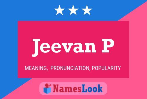 Jeevan P Name Poster