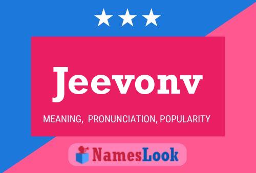 Jeevonv Name Poster