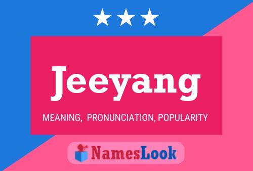 Jeeyang Name Poster