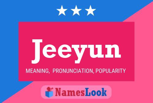 Jeeyun Name Poster