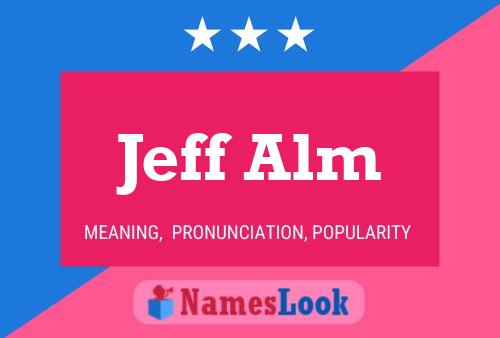 Jeff Alm Name Poster