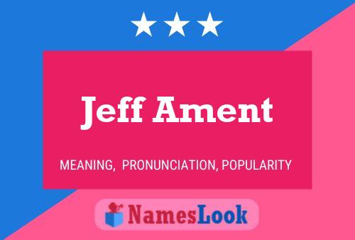 Jeff Ament Name Poster