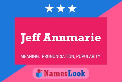 Jeff Annmarie Name Poster