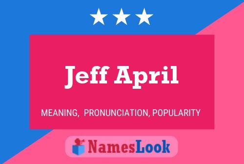 Jeff April Name Poster