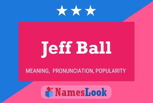 Jeff Ball Name Poster