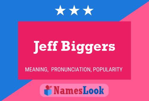 Jeff Biggers Name Poster