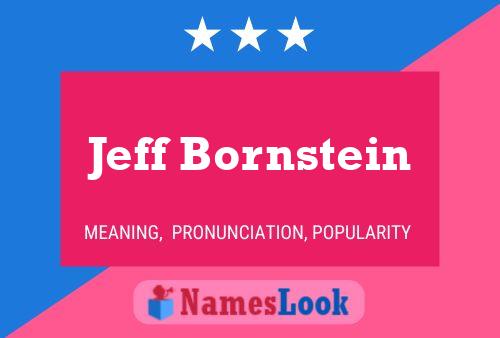 Jeff Bornstein Name Poster