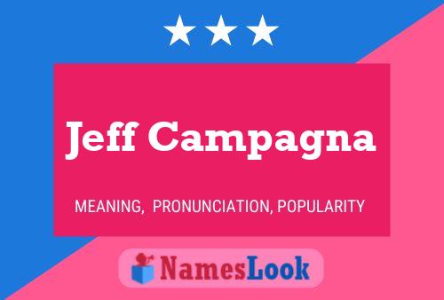 Jeff Campagna Name Poster