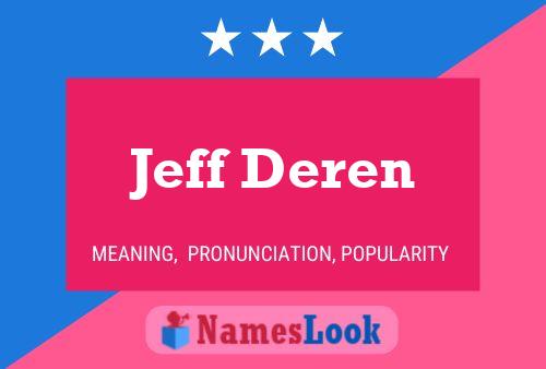 Jeff Deren Name Poster