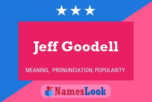 Jeff Goodell Name Poster