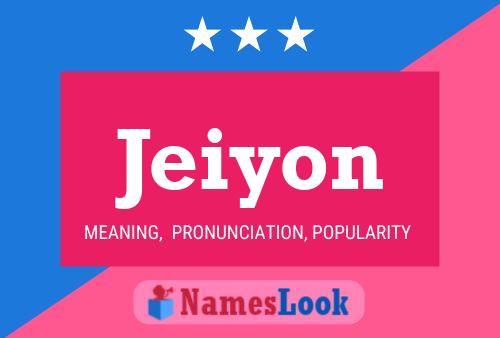 Jeiyon Name Poster