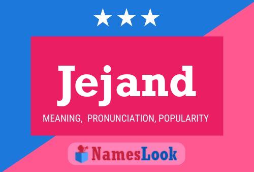 Jejand Name Poster