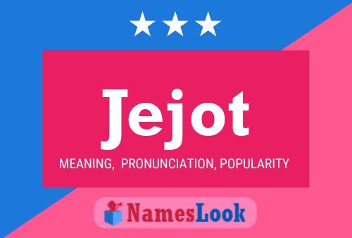 Jejot Name Poster