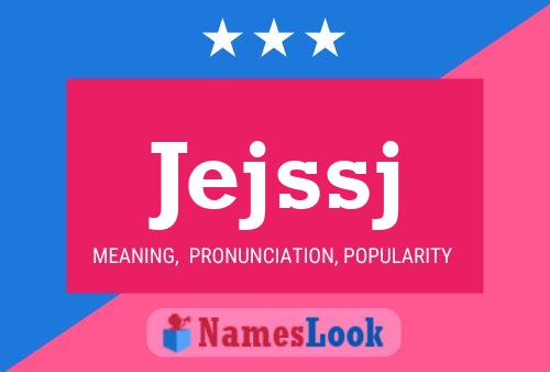 Jejssj Name Poster