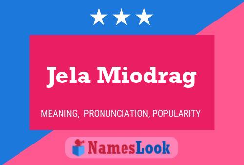 Jela Miodrag Name Poster