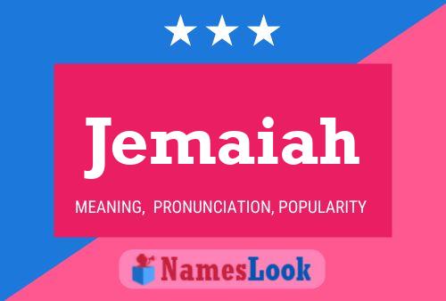 Jemaiah Name Poster