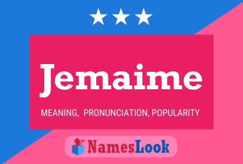 Jemaime Name Poster