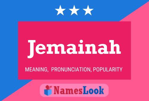 Jemainah Name Poster