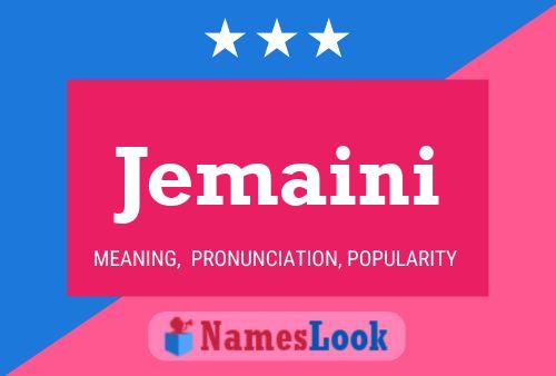 Jemaini Name Poster