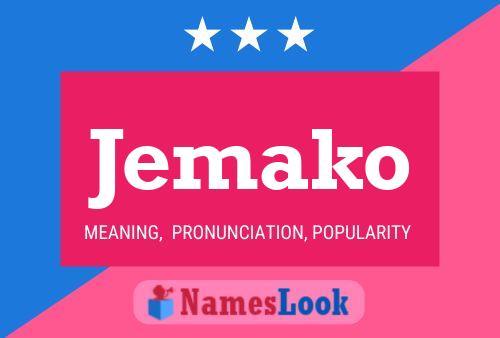 Jemako Name Poster