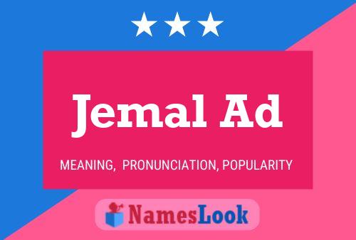 Jemal Ad Name Poster