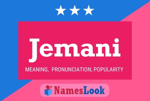 Jemani Name Poster